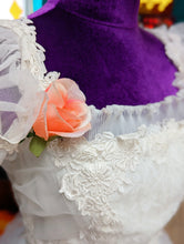 Load image into Gallery viewer, 70s Rococo Inspired Rose Wedding Dress S/M
