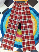 Load image into Gallery viewer, Second Hand Plaid High Waisted Pants M
