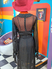 Load image into Gallery viewer, Second Hand Vintage Inspired Black Dress SM
