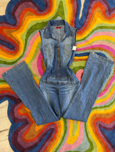 Load image into Gallery viewer, Vintage 90s Denim Jumpsuit SM/M
