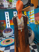 Load image into Gallery viewer, Coachella Festival Genuine Leather Hippie Vest with Tassels SM
