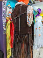 Load image into Gallery viewer, Coachella Festival Genuine Leather Hippie Vest with Tassels SM
