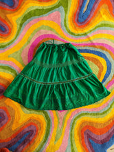 Load image into Gallery viewer, Hippie Embroidered Green Skirt
