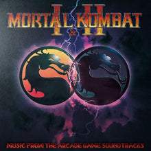 Load image into Gallery viewer, Mortal Kombat 1 &amp; 2 - Games Soundtrack (🔵 Blue &amp; 🟠 Orange Split Splatter Vinyl)
