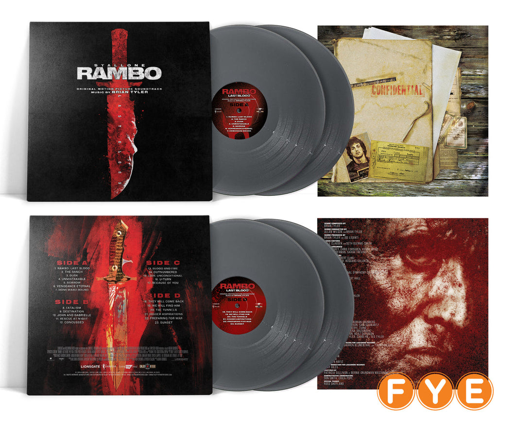 2LP Rambo Last Blood - Movie Soundtrack (Combat Knife Silver Vinyl)