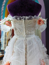 Load image into Gallery viewer, 70s Rococo Inspired Rose Wedding Dress S/M
