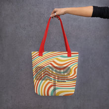 Load image into Gallery viewer, Totally Groovy Logo Tote Bag White
